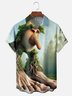 Moisture-wicking Fun "Brr Brr Patapin" Edgy Chest Pocket Casual Shirt