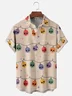 Moisture-wicking Halloween Christmas Skull Light Strip Chest Pocket Casual Shirt