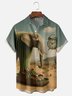 Moisture-wicking Fun "Lirili Larila" Edgy Chest Pocket Casual Shirt