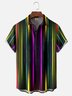 Moisture-Wicking Ombre Stripe Chest Pocket Hawaiian Shirt