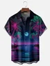 Moisture-wicking Coconut Beach Chest Pocket Hawaiian Shirt