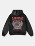 Veterans Day American Flag Skull Hoodie Sweatshirt