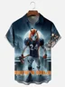 Moisture-wicking American Football Denver Art Broncos Fun Chest Pocket Casual Shirt