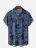 Moisture-Wicking Christmas Skull Hat Chest Pocket Hawaiian Shirt
