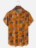 Hardaddy x Kimprut Imut Moisture-wicking Halloween Personalized Art Pumpkin Chest Pocket Casual Shirt