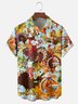 Moisture-Wicking Thanksgiving Turkey Chest Pocket Hawaiian Shirt