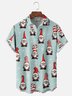 Moisture-Wicking Christmas Gnome Snowflake Chest Pocket Hawaiian Shirt