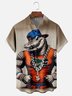 Moisture-Wicking Football Gator Chest Pocket Hawaiian Shirt