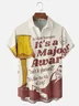 Moisture-Wicking Christmas Story Leg Lamp Chest Pocket Hawaiian Shirt