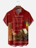 Moisture-Wicking Christmas Story Leg Lamp Chest Pocket Hawaiian Shirt