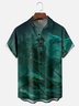 Moisture-wicking Pirate Ship Skeleton Shark Chest Pocket Casual Shirt