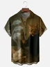 Moisture-wicking Cat Cross Chest Pocket Casual Shirt