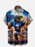 Moisture-wicking American Football Florida Art Gators Funny Chest Pocket Casual Shirt