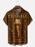 Moisture Wicking Christmas Leg Lights Chest Pocket Hawaiian Shirt