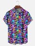 Moisture-Wicking Day Of The Dead Skull Chest Pocket Hawaiian Shirt