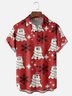 Moisture-Wicking Christmas Ghost Lights Chest Pocket Hawaiian Shirt