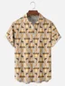 Moisture-Wicking Christmas Leg Lights Chest Pocket Hawaiian Shirt