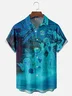 Tall Size Moisture-wicking Halloween Ghost Chest Pocket Casual Shirt