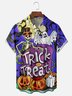 Moisture-wicking Halloween Ghost Chest Pocket Casual Shirt