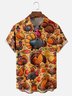 Moisture-wicking Thanksgiving Turkey Gobble Wobble Chest Pocket Casual Shirt