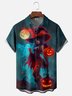 Moisture-wicking Halloween Beauty Chest Pocket Casual Shirt