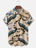 Hardaddy X Emmar Studio Moisture-wicking Peacock Snake Butterfly Fish Chest Pocket Hawaiian Shirt