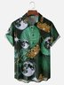 Hardaddy X Emmar Studio Moisture-wicking Crown Earth Leaves Chest Pocket Hawaiian Shirt