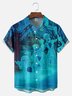Big Size Moisture-wicking Halloween Ghost Chest Pocket Casual Shirt