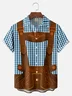 Big Size Moisture-wicking Oktoberfest Beer Festival Costume Chest Pocket Casual Shirt