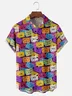 Moisture-wicking Mexican Day of the Dead Papel Picado Art Chest Pocket Casual Shirt