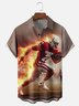 Moisture-wicking American Football Oklahoma City Art Sooners Chest Pocket Casual Shirt