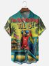Moisture-wicking Funny Parrot "I'm Not Waiting Til 5" Vacation Chest Pocket Hawaiian Shirt