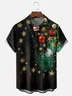 Moisture-wicking Christmas Tree Fun Decoration Vintage Chest Pocket Casual Shirt