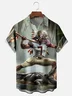 Moisture-wicking American Football Florida Art State Seminoles Chest Pocket Casual Shirt