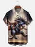 Moisture Wicking Rock Music Guitar Donkey Chest Pocket Hawaiian Shirt