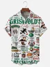 Moisture-Wicking GRISWOLD Christmas Character Chest Pocket Hawaiian Shirt