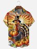 Moisture Wicking Thanksgiving Turkey Breast Pocket Hawaiian Shirt
