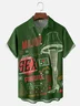 Moisture-Wicking Christmas Story Thigh Light Chest Pocket Hawaiian Shirt