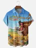 Moisture-wicking Thanksgiving Turkey Music Chest Pocket Casual Shirt