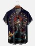 Moisture-wicking Day Of The Dead Skull Mexican Pattern Chest Pocket Casual Shirt