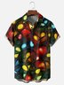 Moisture-Wicking Christmas Lights Chest Pocket Hawaiian Shirt