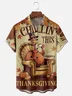 Moisture Wicking Thanksgiving Turkey Breast Pocket Hawaiian Shirt