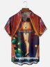 Moisture-Wicking Christmas Thigh Lights Chest Pocket Hawaiian Shirt