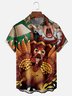 Moisture Wicking Funny Thanksgiving Turkey Chest Pocket Hawaiian Shirt