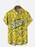 Moisture Wicking Let's Go Banana Chest Pocket Hawaiian Shirt