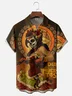 Moisture-wicking Day Of The Dead Skeletons Chest Pocket Casual Shirt