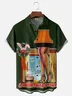 Moisture-Wicking Christmas Story Thigh Light Chest Pocket Hawaiian Shirt