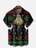 Moisture-Wicking Christmas Story Thigh Light Chest Pocket Hawaiian Shirt