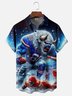 Moisture-wicking American Football New York State Funny Buffalo Chest Pocket Casual Shirt