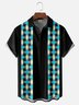 Moisture Wicking Ombre Check Chest Pocket Bowling Shirt